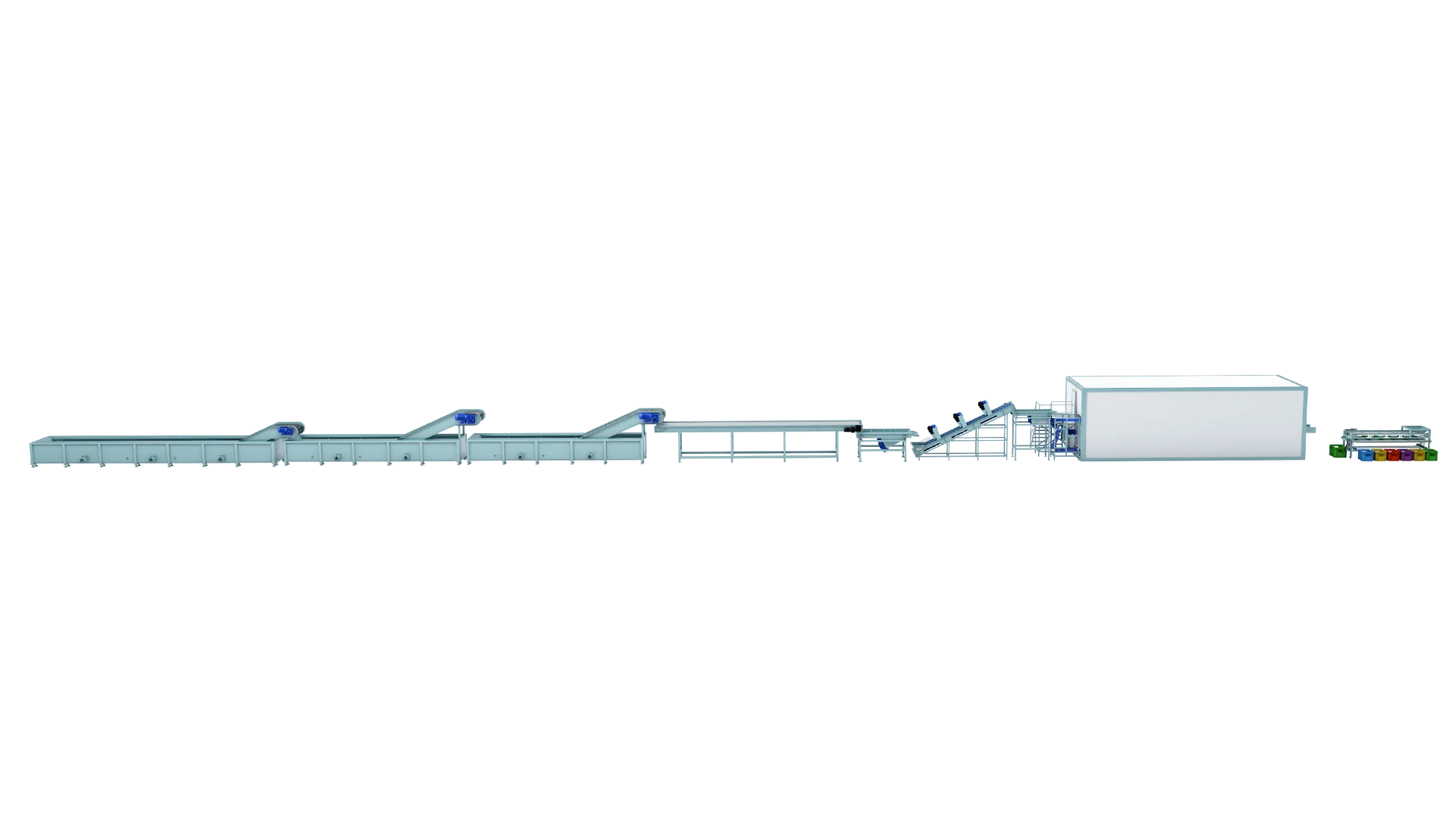 Strawberry Freezing Line Process: Washing, Preparation and IQF Freezing