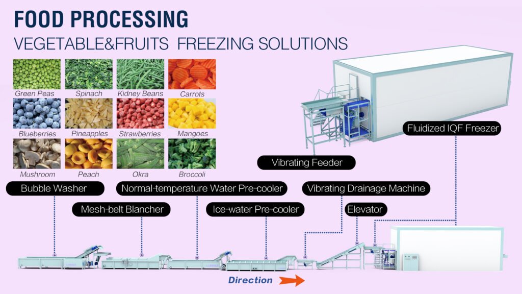 Vegetables & Fruits Freezing Production Line